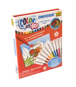 Dinosaur Travel Coloring Book