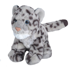 Baby Snow Leopard Stuffed Animal - 8"