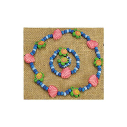 Wooden Necklace, Ring & Bracelet Set Sea Turtle (Pack of 6)