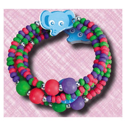 Wooden Wrap  Bracelet Elephant (Pack of 6)