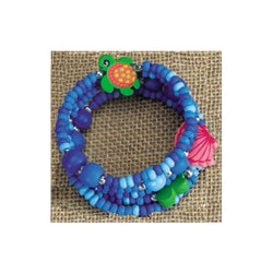 Wooden Wrap  Bracelet Sea Turtle (Pack of 6)