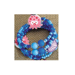 Wooden Wrap  Bracelet Octopus (Pack of 6)