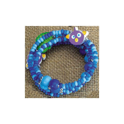 Wooden Wrap  Bracelet Fish (Pack of 6)