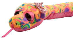 Colorful Tie-Dye Snake Stuffed Animal - 54" Class