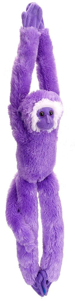 Hanging Neon Purple Monkey Stuffed Animal - 20"