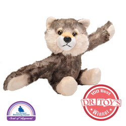 Huggers Wolf Stuffed Animal - 8"