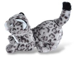 Playful Snow Leopard Stuffed Animal - 10"