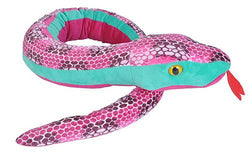 Honeycomb Pink Snake Stuffed Animal - 54"