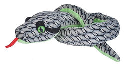 Knotted Grey Snake Stuffed Animal - 54"