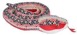 Red Scales Snake Stuffed Animal - 110"