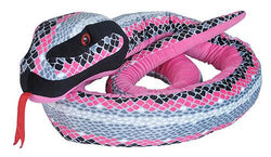 Pink & Grey Snake Stuffed Animal - 110"