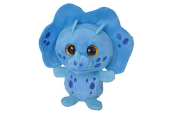 Lil Scents Blueberry Triceratops Plush Clip - 4"