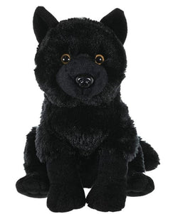 Black Wolf Stuffed Animal - 12"