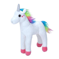 White Stars Unicorn Stuffed Animal - 8"