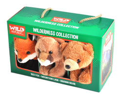 Wilderness Set - Red Fox, Mountain Lion and Brown Bear