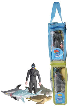 Diver & Aquatic Animal Figurines