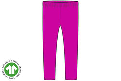 Girls Leggings - Pink (Organic Cotton)
