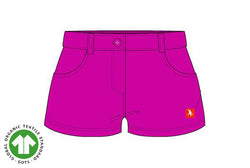 Girls Shorts - Pink (Organic Cotton)