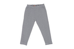 Girls Leggings - Navy Stripe (Organic Cotton)