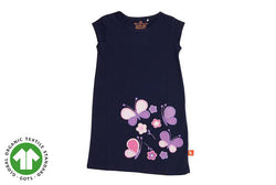 Butterfly Dress - Navy (Organic Cotton)